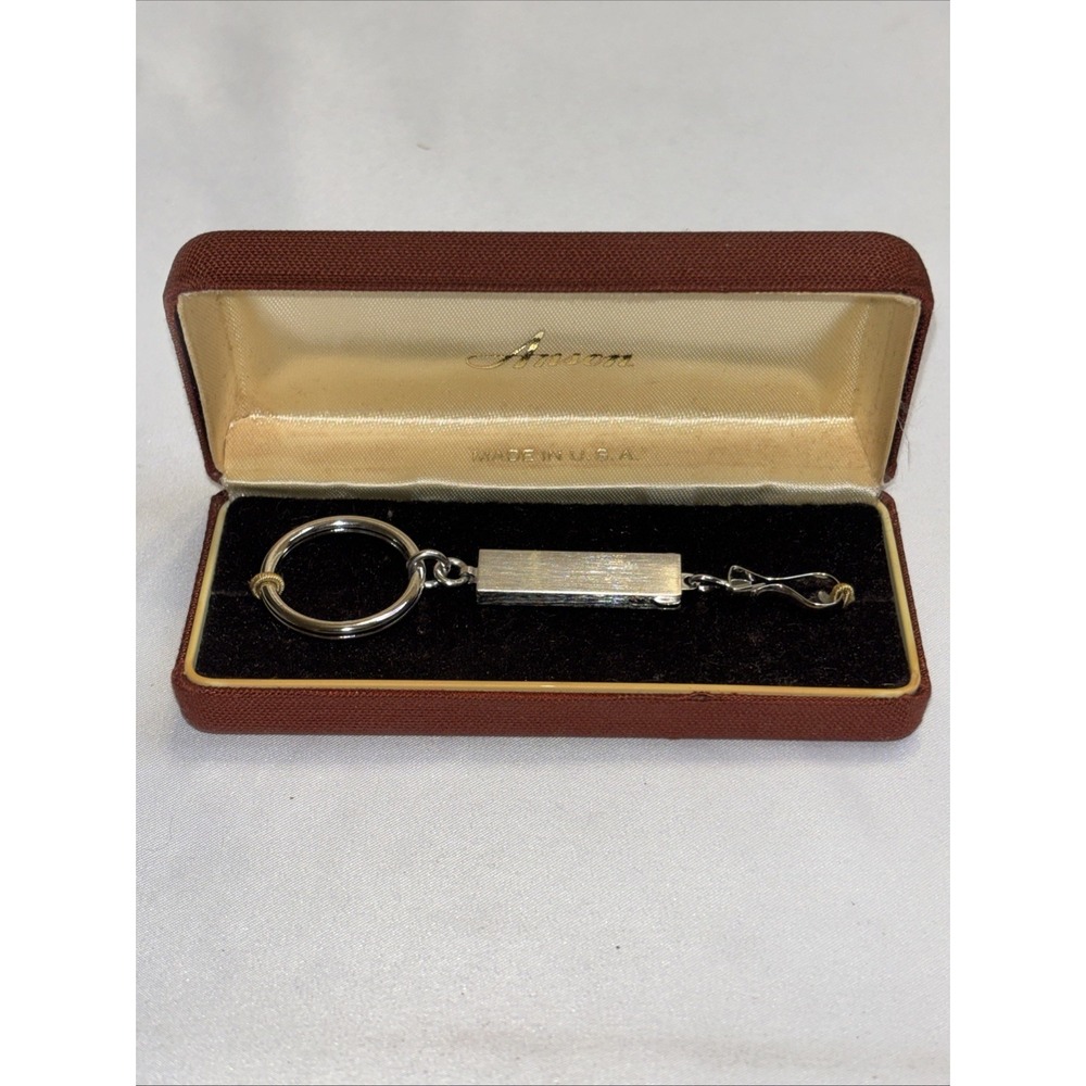 Vintage Anson Keychain Money Clip NOS New In Box Made In The USA Gift Set